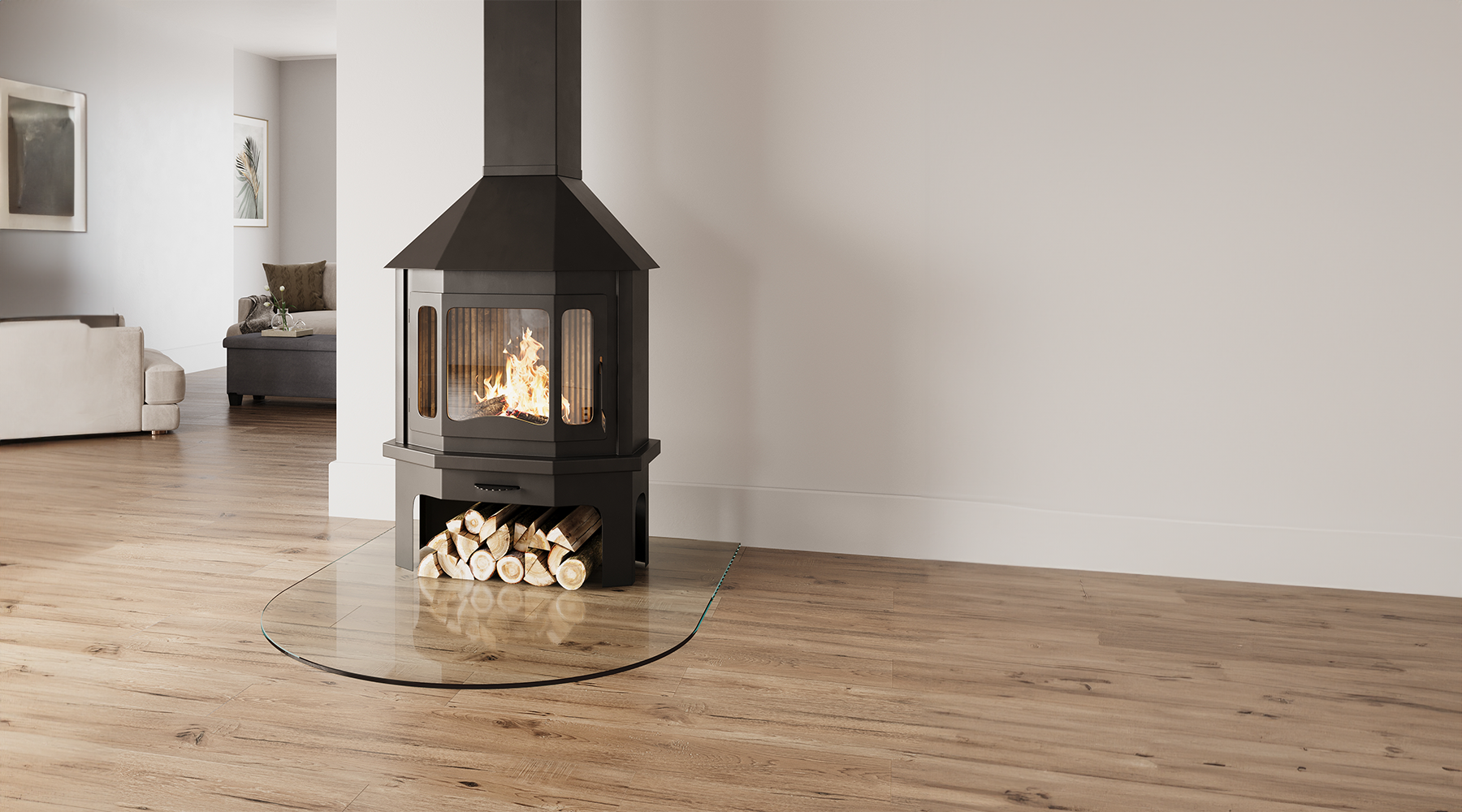 The Advantages of Toughened Glass Hearths