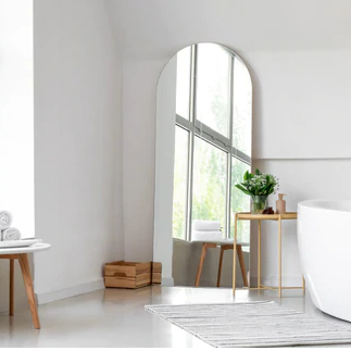 Bathroom arch mirror
