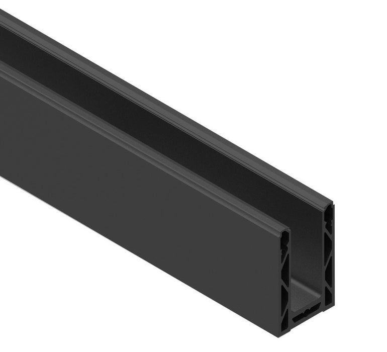 3M Glass Balustrade Channel with Wedge Kit and End Caps