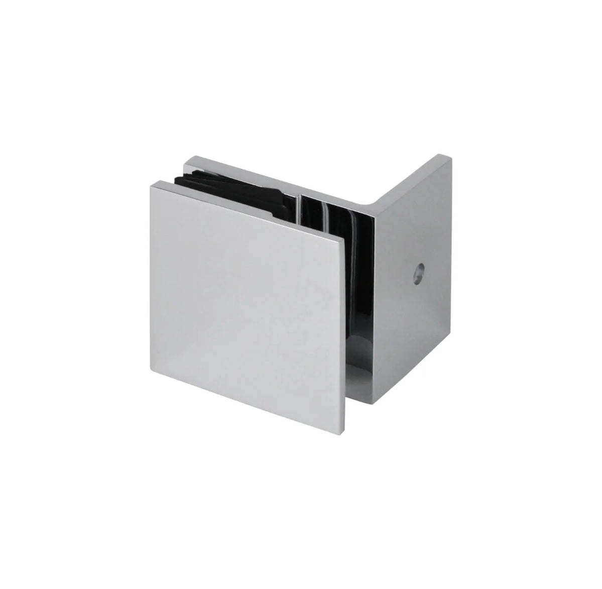 90° Offset Plate Wall to Glass Chrome — Express Glass Warehouse