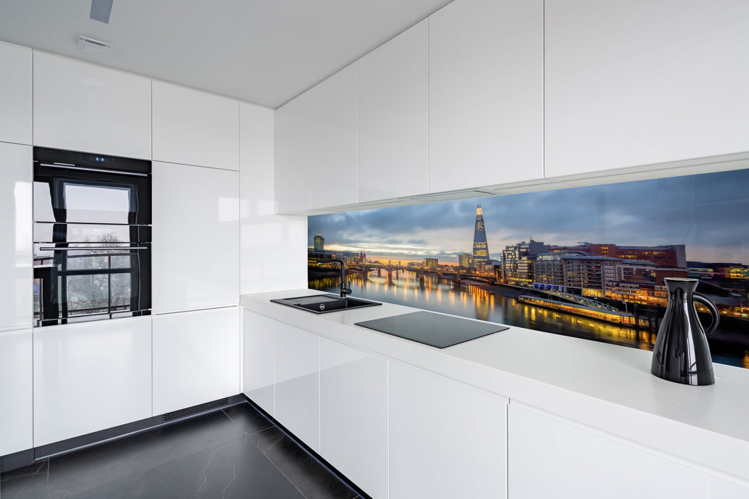 London skyline kitchen splashback printed