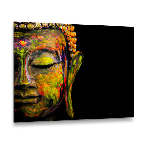 Printed Glass Wall Art - Abstract Buddha