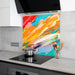 Printed Kitchen Glass Splashback - Abstract Art