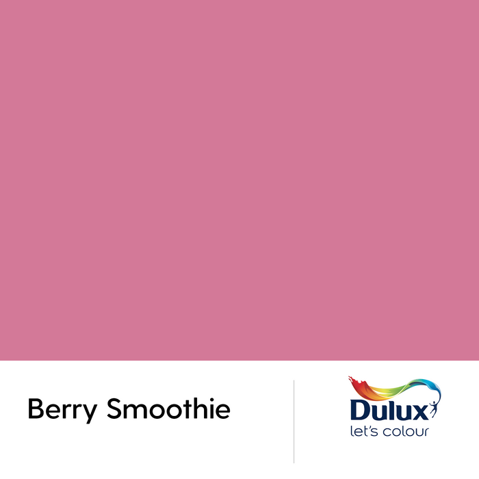 6mm Toughened Painted Kitchen Glass Splashback - Pink Berry Smoothie