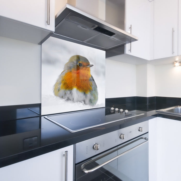 Printed Kitchen Glass Splashback - Robin