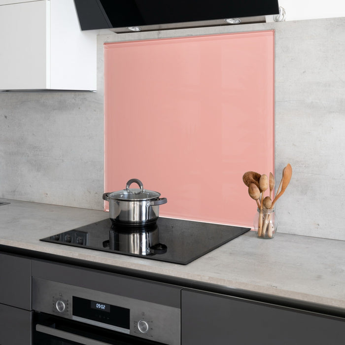 Kitchen Splashback - Coral Pink
