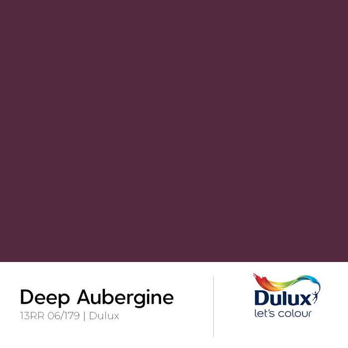 6mm Toughened Painted Kitchen Glass Splashback - Deep Aubergine Dulux 13RR 06/179