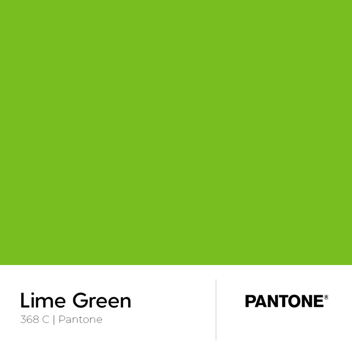 6mm Toughened Painted Kitchen Glass Splashback - Lime Green 368C Pantone