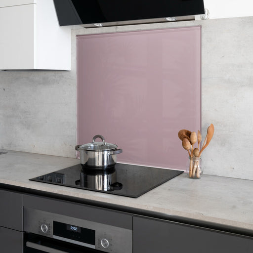 Glass Kitchen Splashback - Pink Mauve