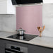 Glass Kitchen Splashback - Glitter Mauve Pink