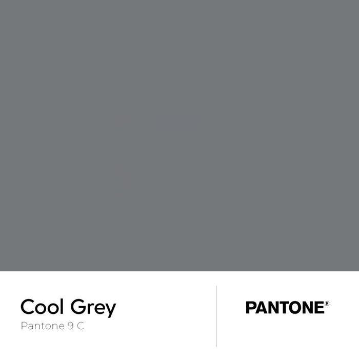 6mm Toughened Painted Kitchen Glass Splashback - Grey Pantone 9C