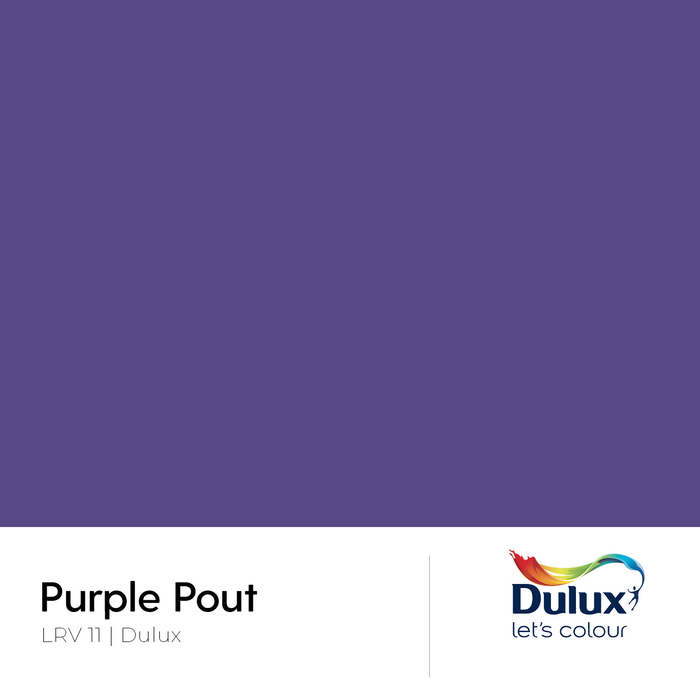 6mm Toughened Painted Kitchen Glass Splashback - Purple Pout Dulux LRV 11