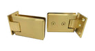 Brushed Brass Glass to Wall Hinge