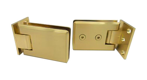 8mm Toughened Glass Bath Screen with Brass Hinges