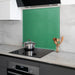 Kitchen Glass Splashback - Green