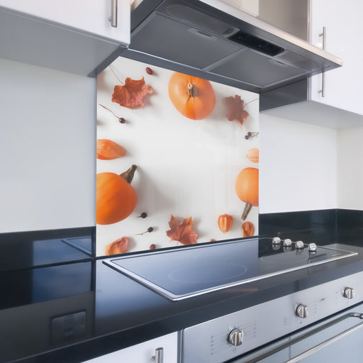 Printed Kitchen Glass Splashback - Pumpkins